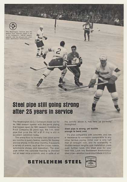 Washington Patriots Hockey Coliseum Beth Steel (1967)
